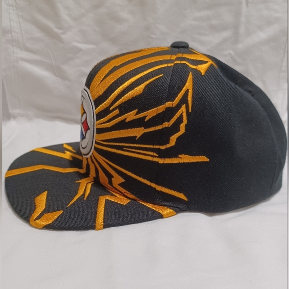 NFL Pittsburgh Steelers flat bill cap snapback fold Mitchell & Ness - Picture 6 of 14